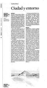 Articulo aparecido en la Vanguardia el 4 de Abril de 2012. Andres Moya. Montanñas de Agua