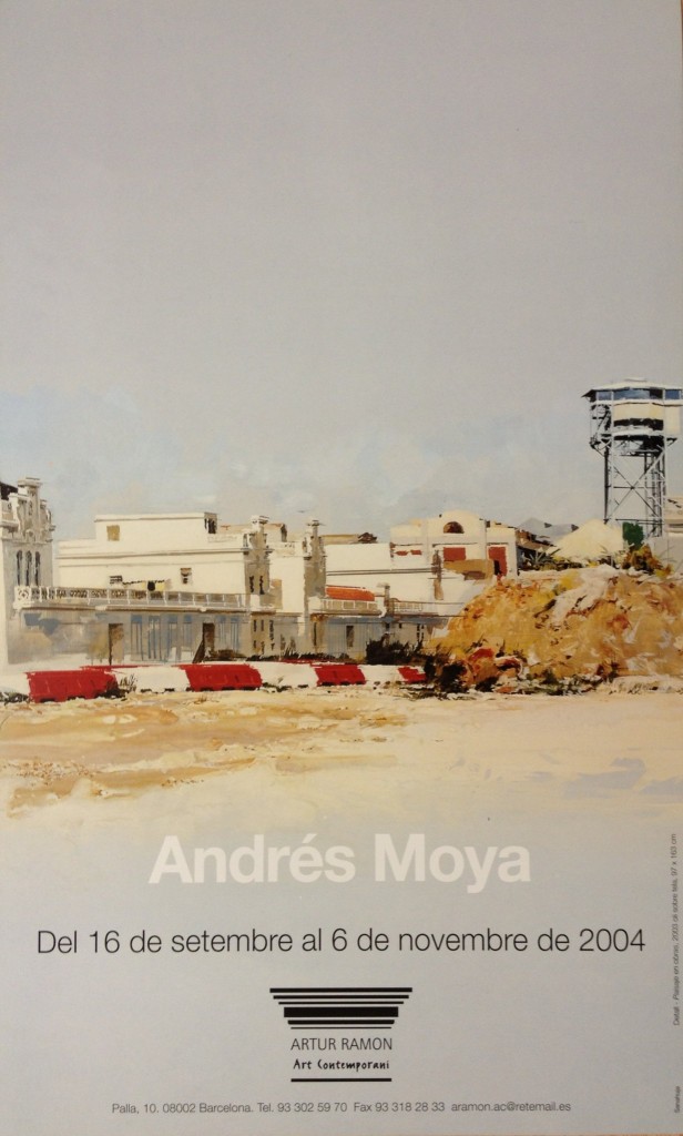 Cartel de la exposición de Andrés Moya en la Galería Artur Ramon. El Foaster Meravellat. Barcelona 2004.